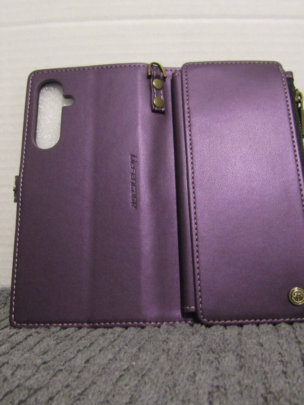 Defencase Compatible with Galaxy A32 5G Case Wallet-Purple